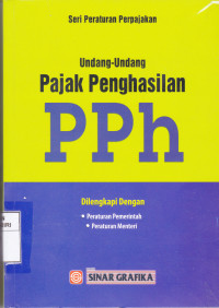 Undang-Undang pajak Penghasilan PPh