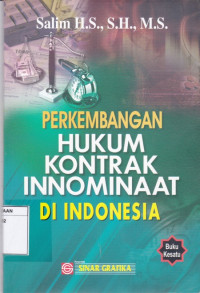 Perkembangan Hukum Kontrak Innominaat di Indonesia