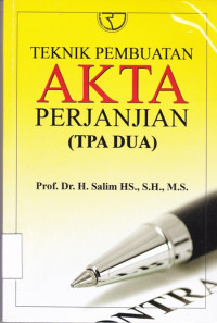 Teknik Pembuatan Akta Perjanjian (TPA Dua)