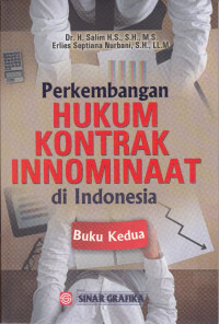 Perkembangan Hukum Kontrak Innominaat di Indonesia Buku Kedua