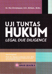 Uji Tuntas Hukum (Legal Due Diligen)