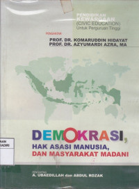 Demokrasi Hak Asasi Manusia dan Masyarakat Madani