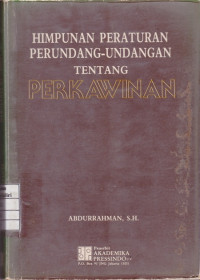 Himpunan Peraturan Perundang-Undangan Tentang Perkawinan