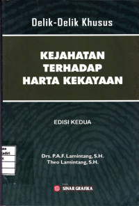 Delik-Delik Khusus Kejahatan Terhadap Harta Kekayaan