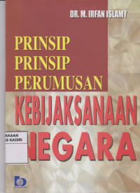 Prinsip-prinsip Perumusan Kebijaksanaan Negara