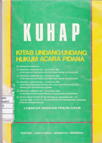 KUHP (Kitab Undang-Undang Hukum Acara Pidana)