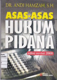 Asas-Asas Hukum Pidana Edisi Revisi 2008