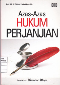 Azas-Azas Hukum Perjanjian