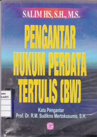 Pengantar Hukum Perdata Tertulis (BW)