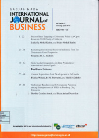 GADJAH MADA INTERNATIONAL JOURNAL OF BUSINESS