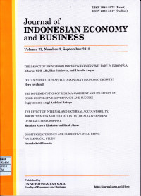 JOURNAL OF INDONESIAN ECONOMY AND BUSINESS