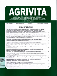 AGRIVITA JOURNAL OF AGRICULTURAL SCIENCE