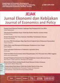 JURNAL EKONOMI DAN KEBIJAKAN