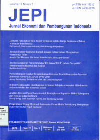 JURNAL EKONOMI DAN PEMBANGUNAN INDONESIA