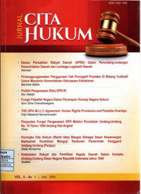 JURNAL CITA HUKUM