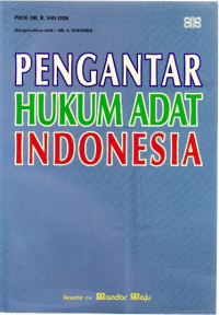 Pengantar Hukum Adat Indonesia